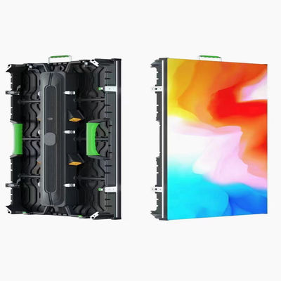3840hz ให้เช่าจอ LED ตู้อลูมิเนียม P2.976 500*500 หน้าในบ้าน ติดต่อแข็ง ล็อคโค้ง