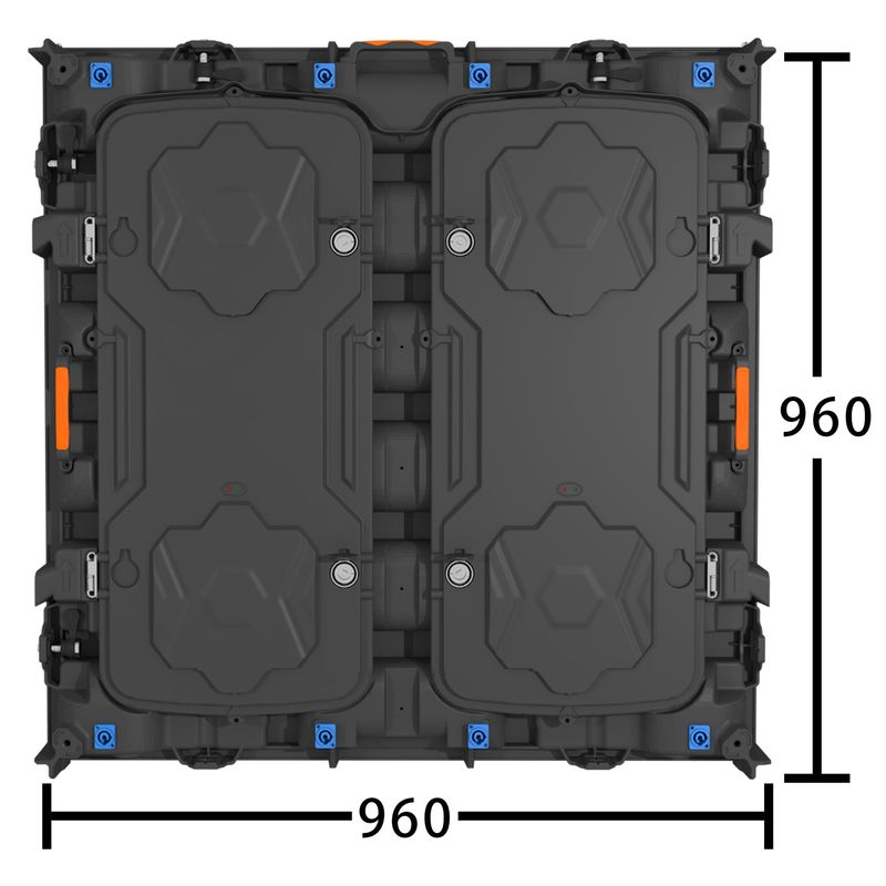 P5 หน้าจอ LED ด้านนอก ลงพลังงาน 110V 220V 240V 960x960mm